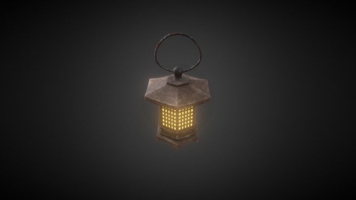 Japanese Lantern 3D Model