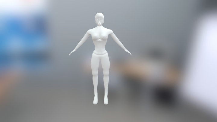 3d female mesh 3D Model