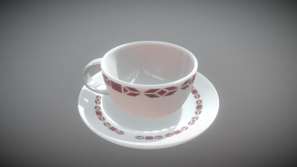 Modern Ceramic Coffee Cup & Saucer
