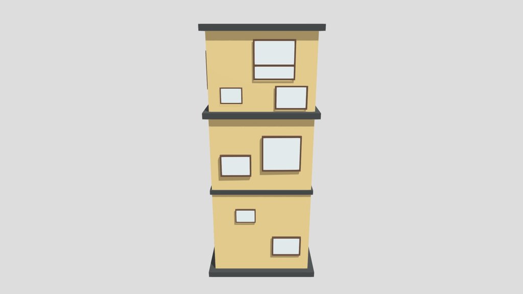 low poly building 1