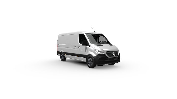 Mercedes-Benz Sprinter Cargo Van H1 L2 (2024) 3D Model