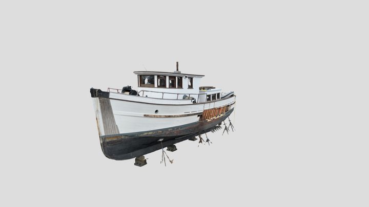 Boat Dry Dock 3D Model