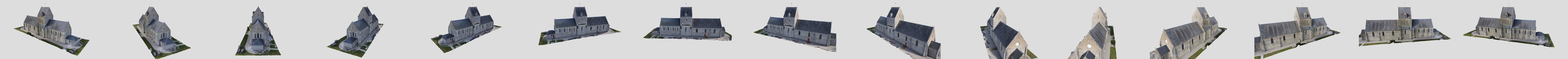 Eglise Saint-Pierre - Géfosse-Fontenay 3D Model