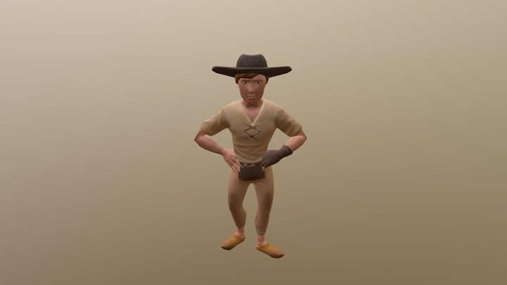 Farmer 3D Model