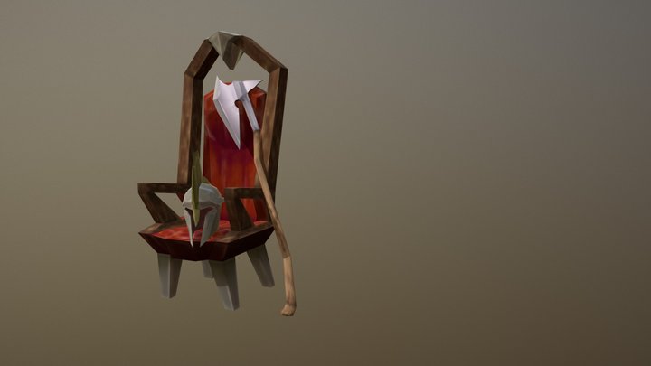 Barbarian Emperor Scene 3D Model