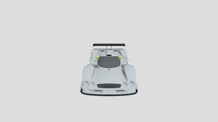1999 Mercedes-Benz CLR (low poly) 3D Model