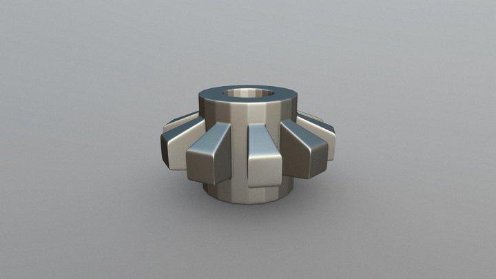 Simple Gear 3D Model