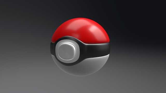 Pokeball 3D Model