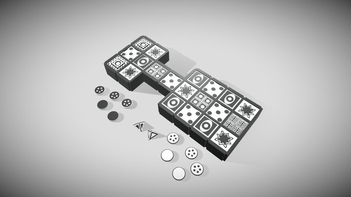 Royal Game of Ur 3D Model