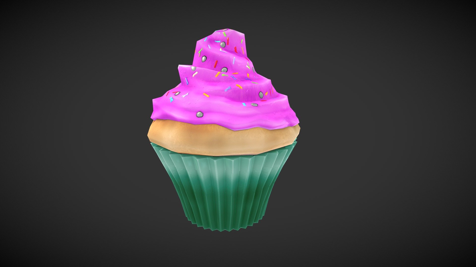 Cupcake 3d Model By Polytoots Garydave [63dec7f] Sketchfab