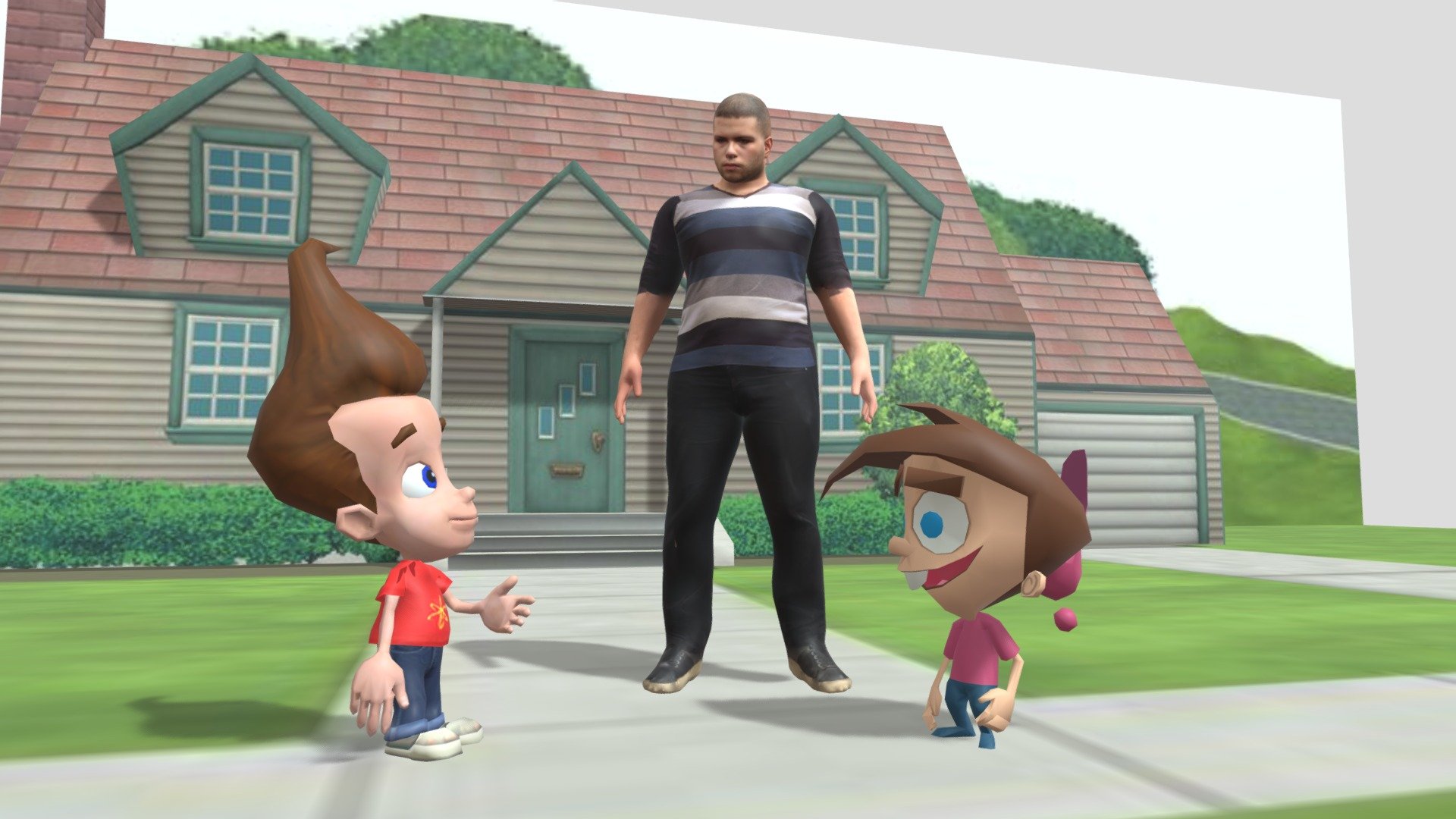 rida sidi ben ali and timmy and jimmy - Download Free 3D model by Rida ...