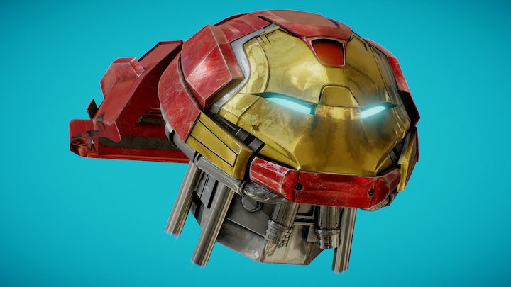 Hulkbuster's helmet MCU version 3D Model