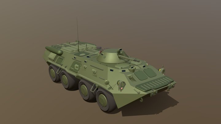 BTR-80(Draft) 3D Model