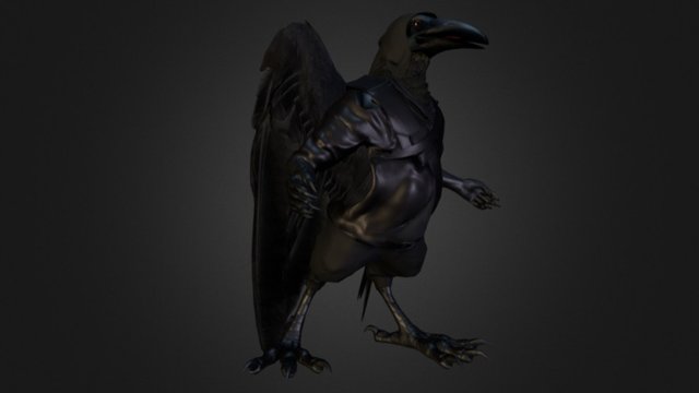 Raven Thief 3D Model
