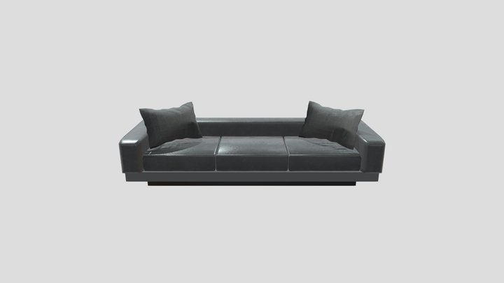 Connery Sofa with pillows 3D Model