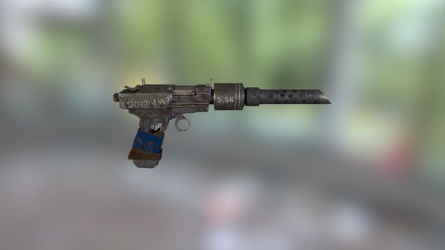 Handmade gun - Last Survivor 3D Model