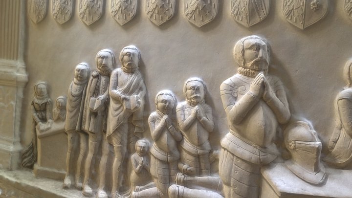 St Marys Church frieze, Dartington Hall, Devon 3D Model