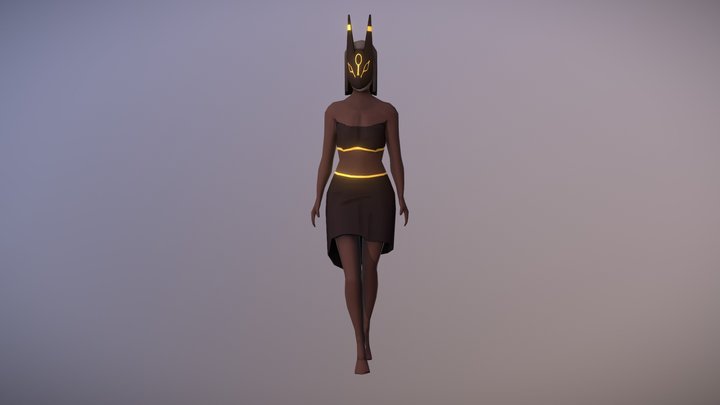 Umbreon Girl 3D Model