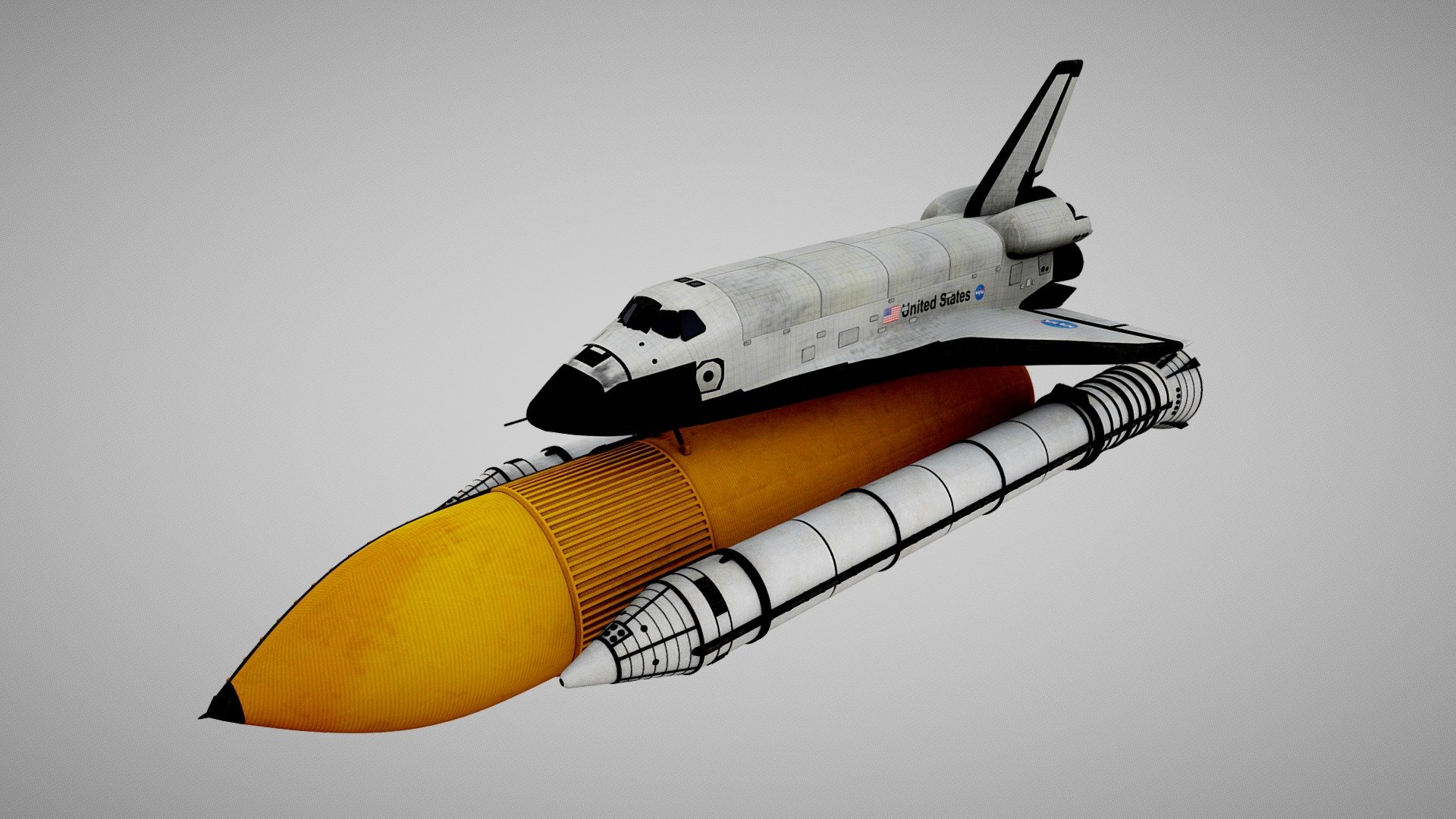 NASA Discovery Space shuttle - Buy Royalty Free 3D SQUIR3D (@SQUIR3D) [63ea454]