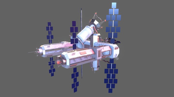 Space Base 3D Model
