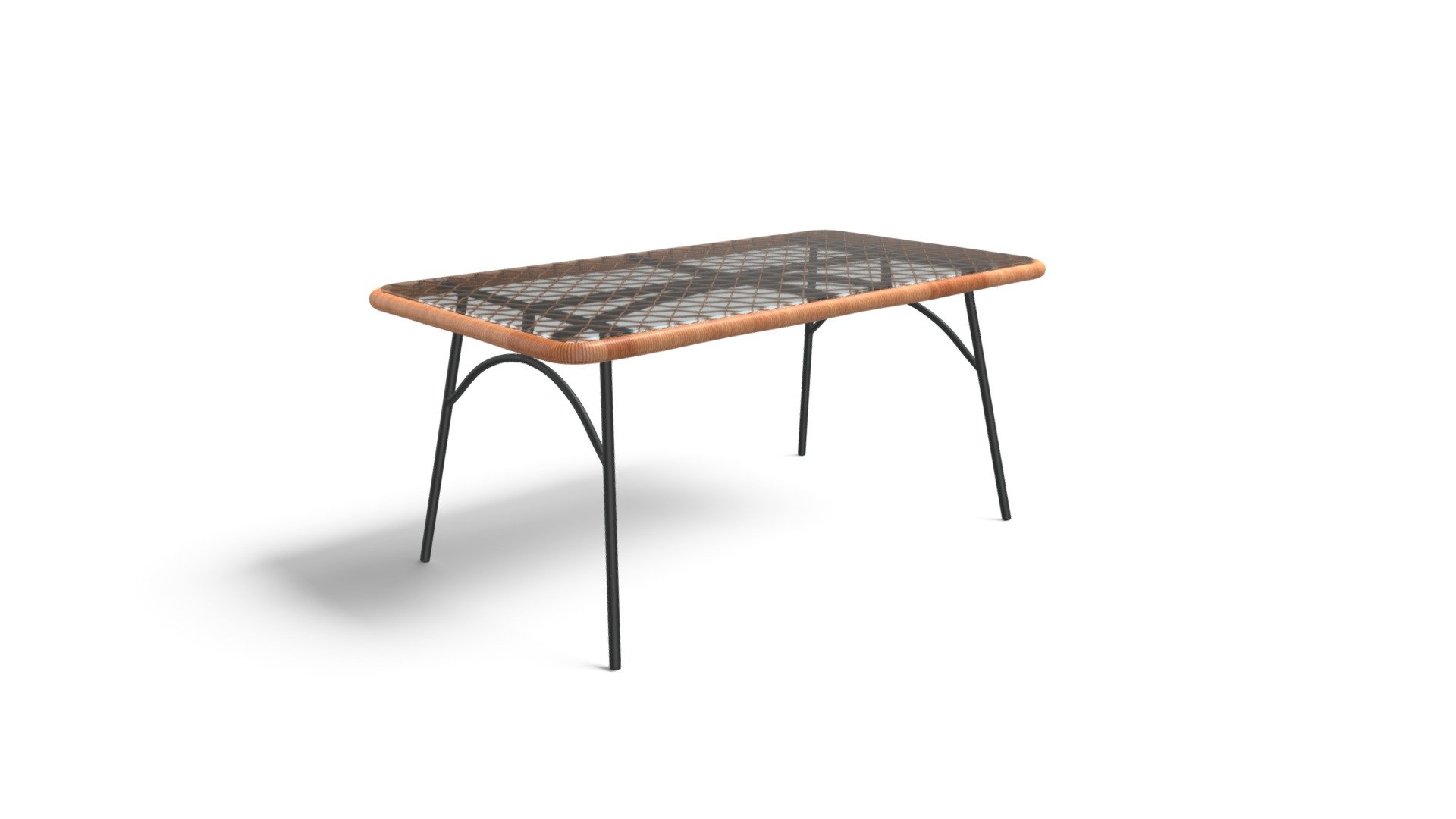 Lyra Outdoor Rectangular Dining Table, Grey