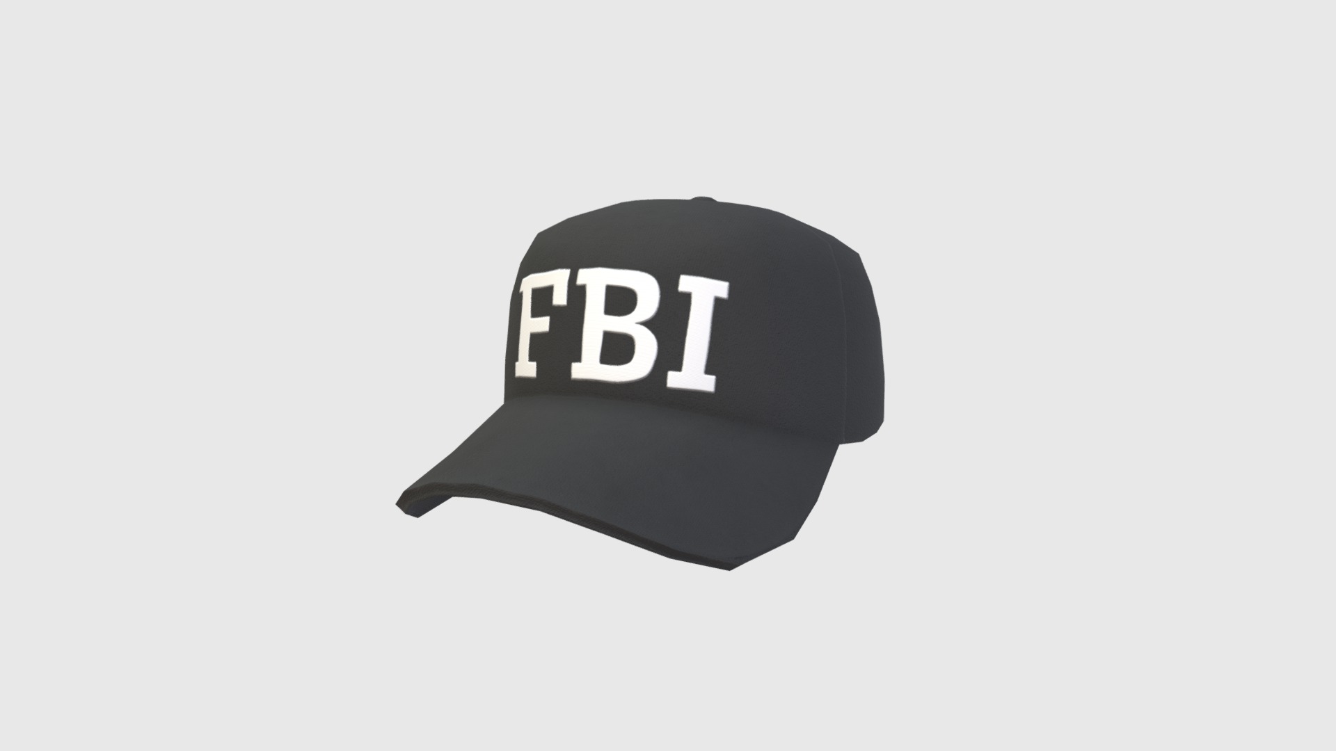 3D model FBI Cap - This is a 3D model of the FBI Cap. The 3D model is about logo.