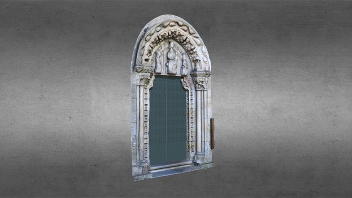 Porta Lateral Igrexa San Martín, Noia 3D Model