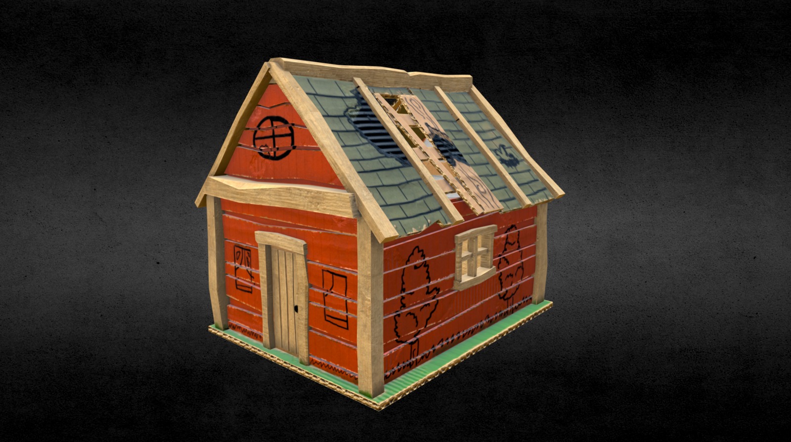 Hut - 3D model by SoniaCasamento [63ece36] - Sketchfab