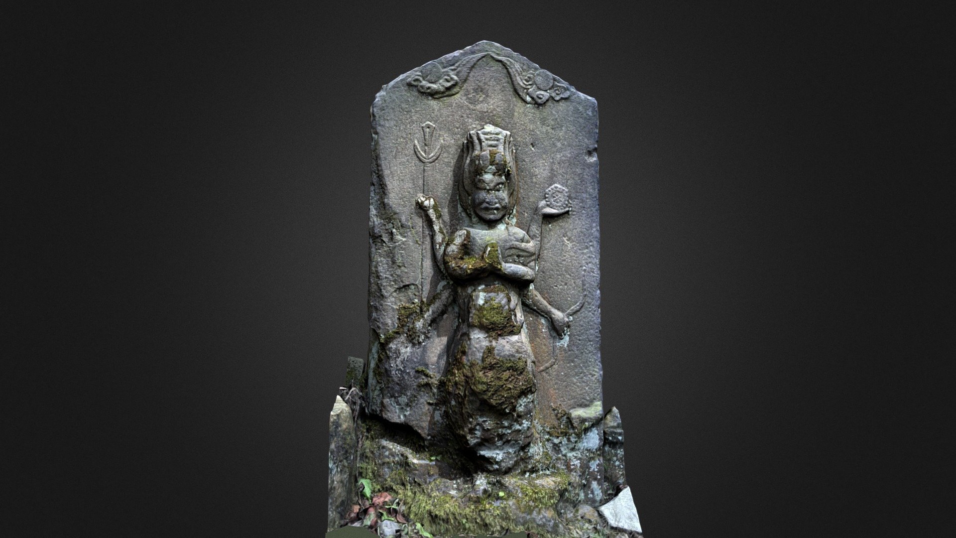 青面金剛（東京都千代田区神田須田町２丁目２５−１　柳森神社）（low poly）
