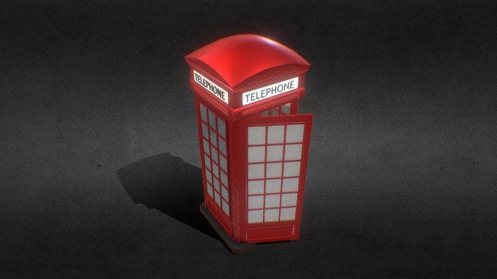 Phone Booth 3D Model