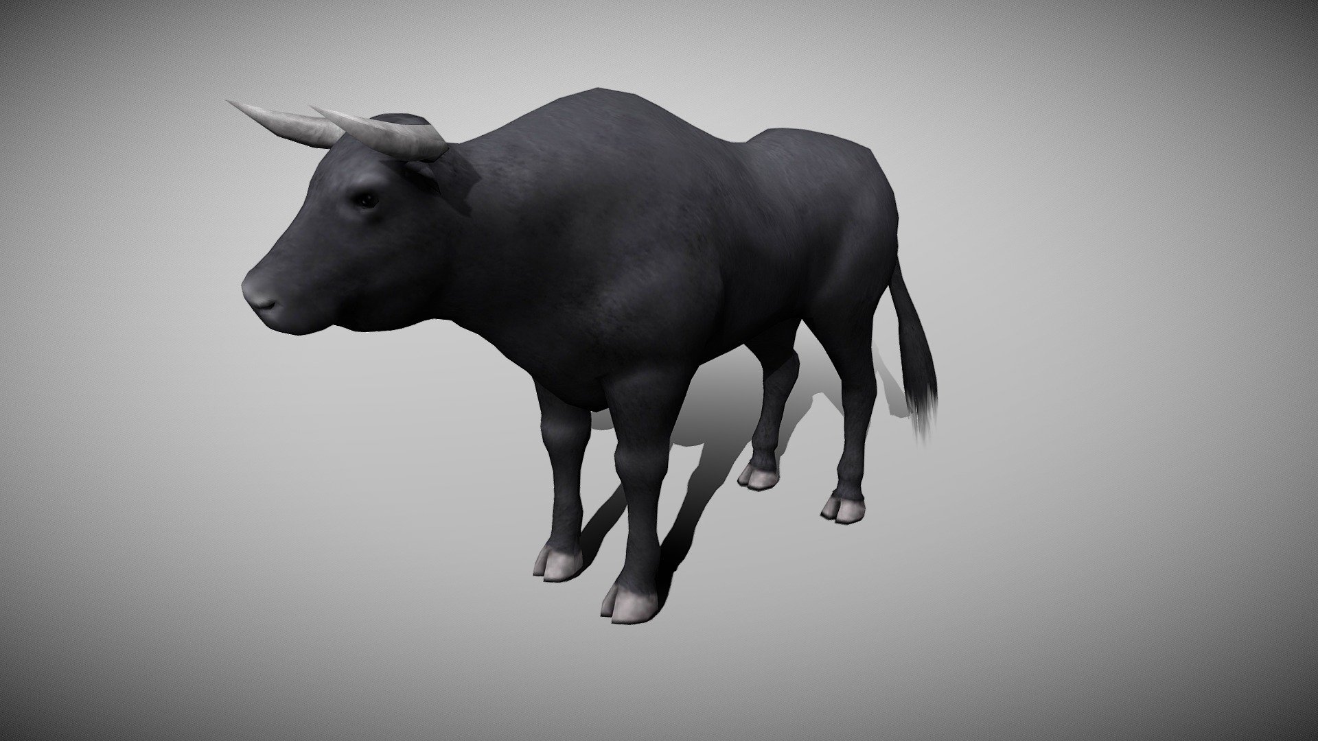 BULL ANIMATED Buy Royalty Free 3D Model By Bilal Creation Production 