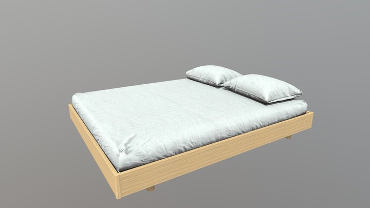 Wooding: Bed 3D Model