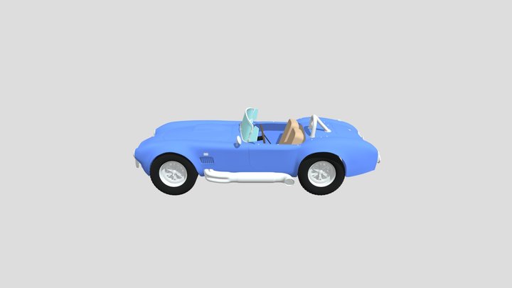 Shelby Ac Cobra Rigged 3D Model