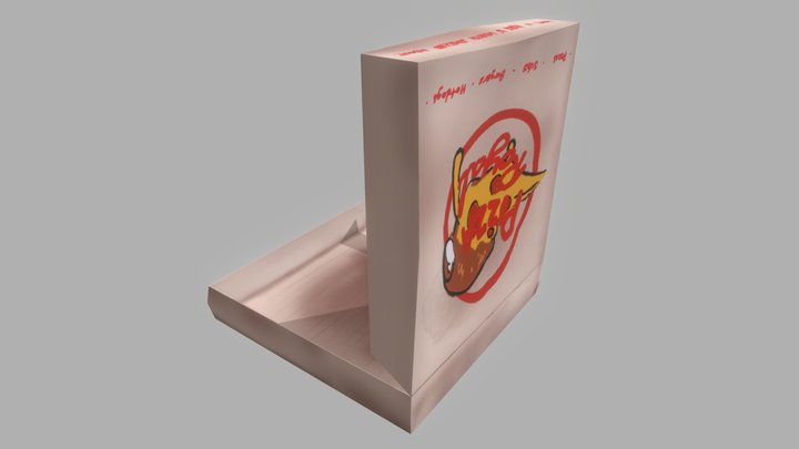 Pizza Box Model 3D Model