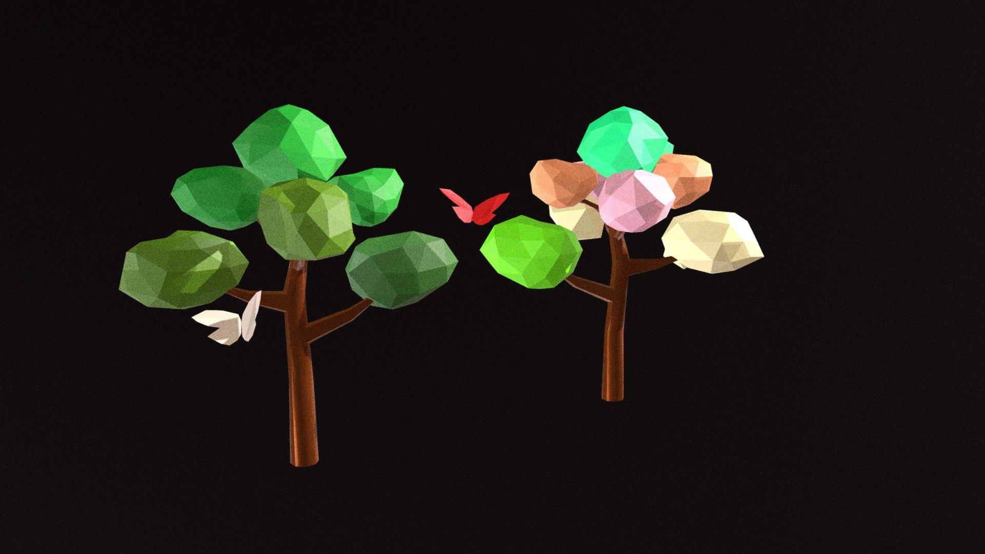 Alberi con fronde