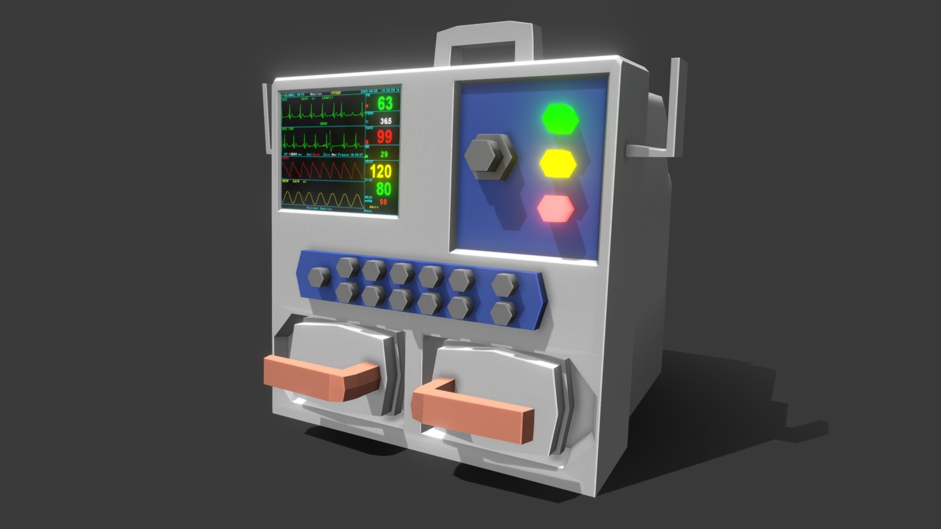 Defibrillator Download Free 3D model by jahobs [63f125c] Sketchfab