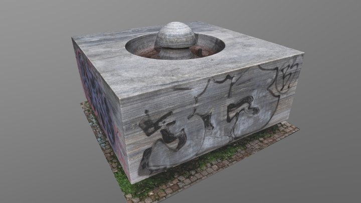 Stone sculpture "Prameník" (Free Photoscan) 3D Model