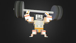 Weightlifting Robot 3D Model