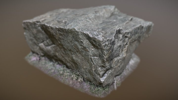 Big border stone 02 – Gratis 3D-model STL
