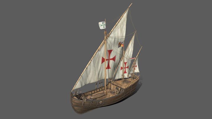 Niña Caravel 3D Model