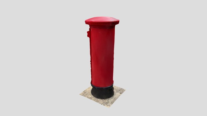Royal Mail Post Box 3D Model