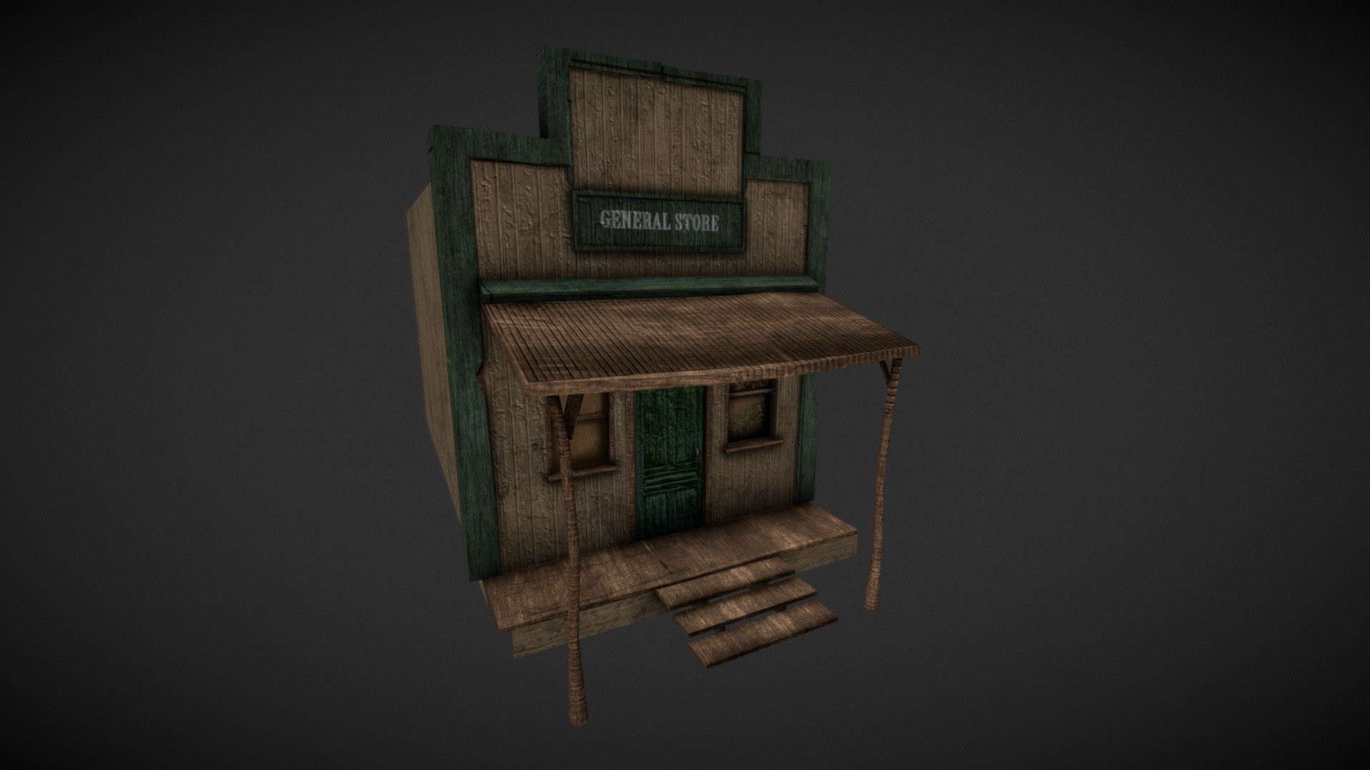 Old West General Store - 3D model by bmsmith211 [63f4eab] - Sketchfab