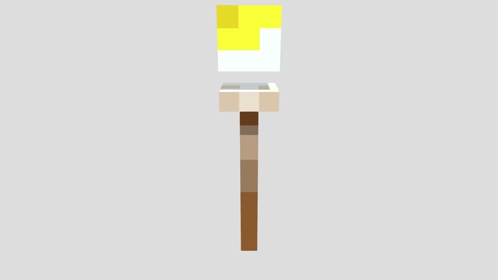 Gold Wand 3D Model