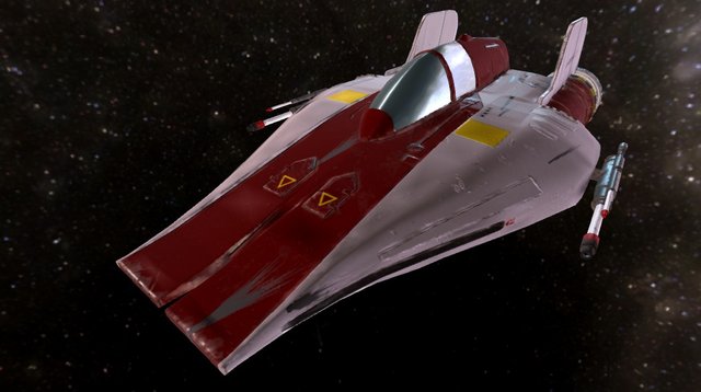 Rz 1 A-wing interceptor 3D Model