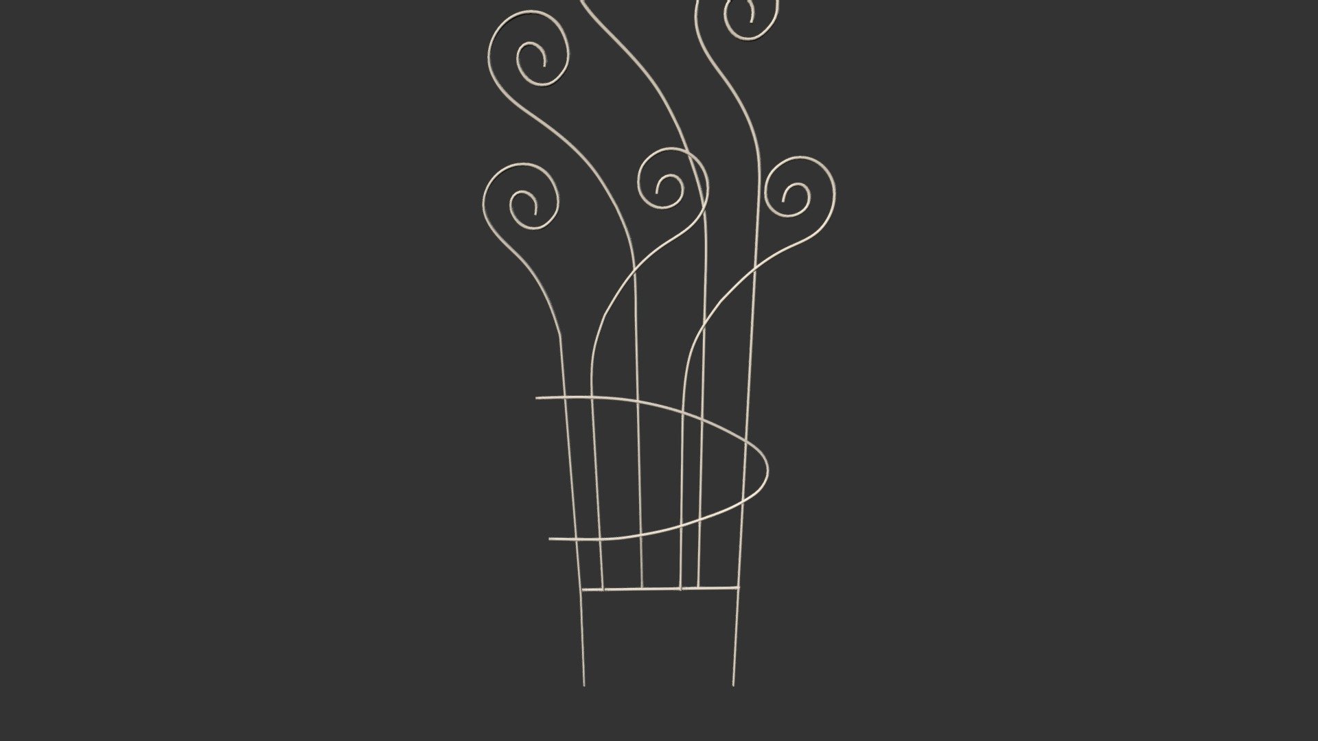 Tuteur Volute 3D model by etienne_barrault [63f79a9] Sketchfab
