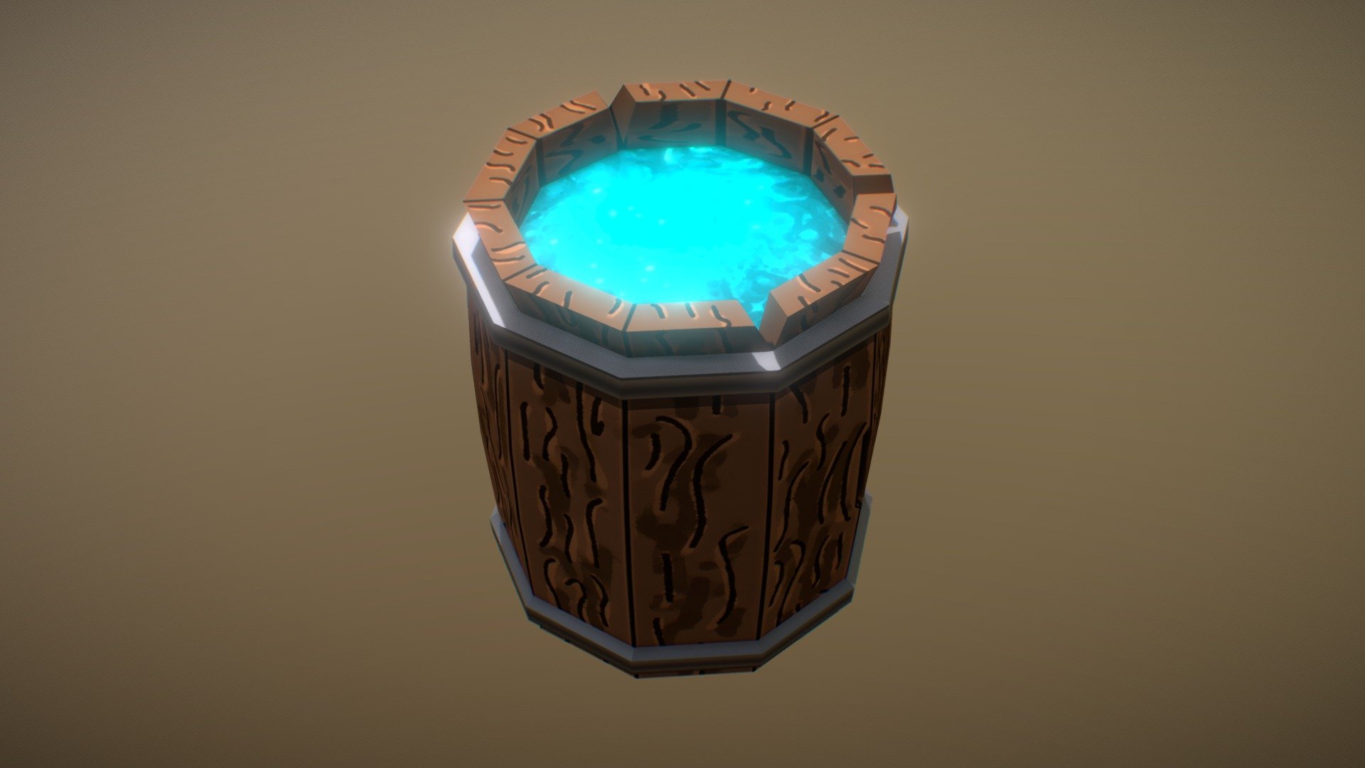 Low Poly Barrel