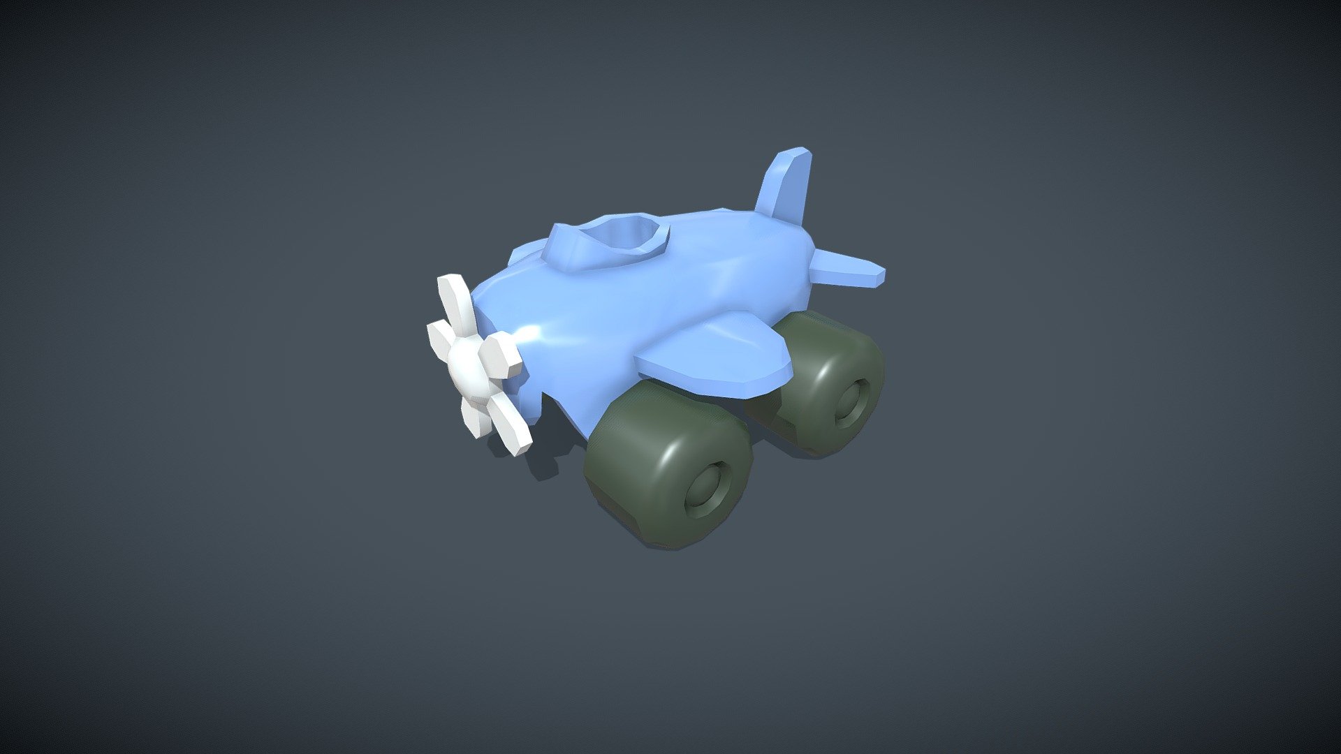 Lowpoly Toyplane