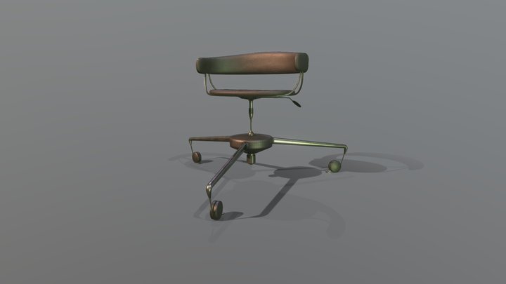 Stylized Office Chair 3D Model