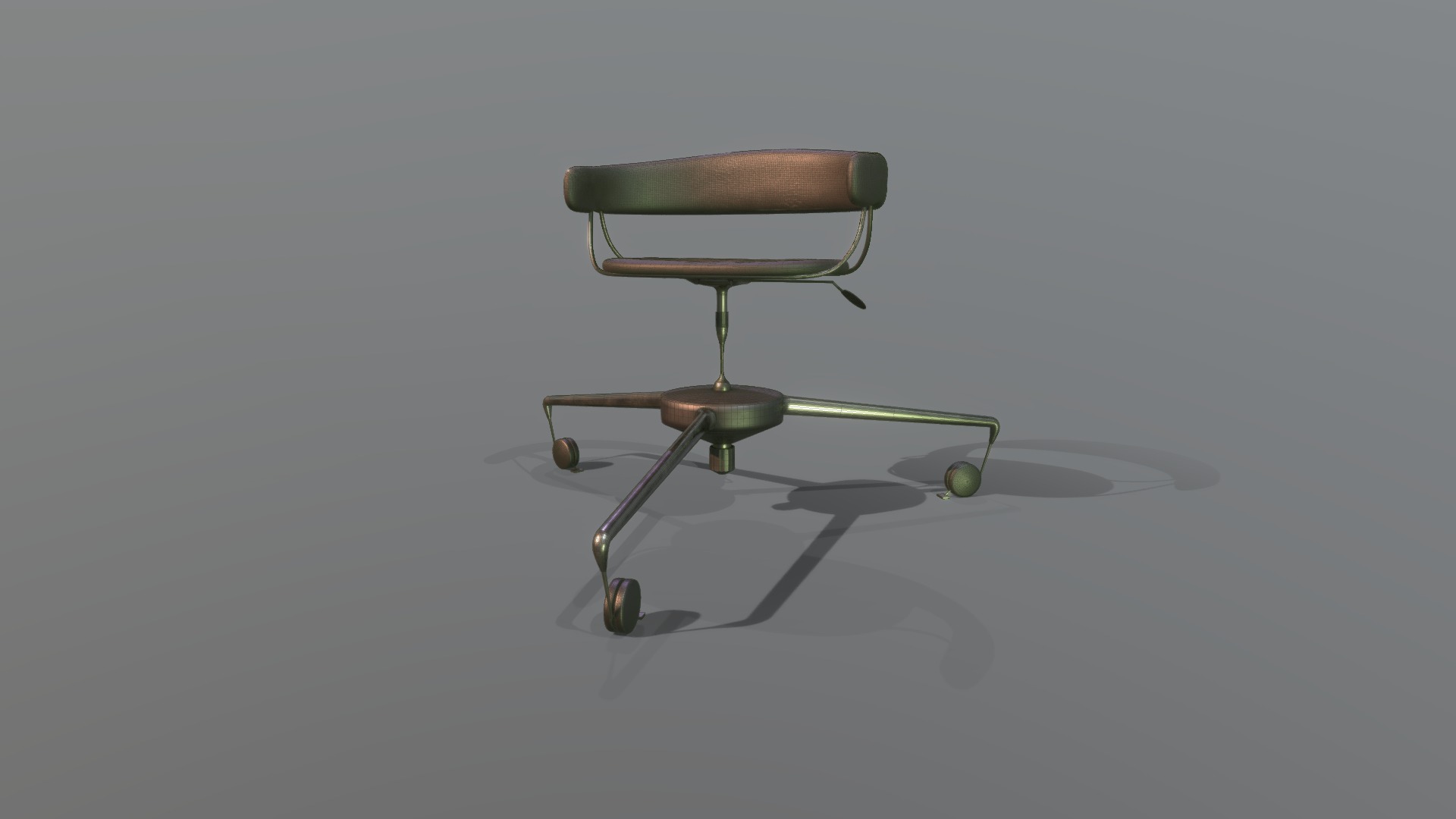 3D model Stylized Office Chair - This is a 3D model of the Stylized Office Chair. The 3D model is about a chair and a table.