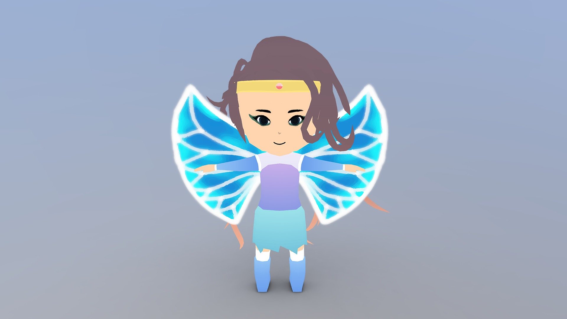 Low-Poly Chibi Fairy